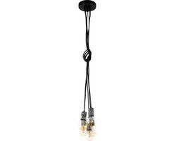 EGLO Coulsdon Hanglamp - Zwart - Staal - E27 - 131cm