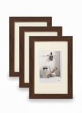 Walther Design Home Ho030N3 Fotolijsten, Walnoot, 20 X 30 Cm, Houten Frame, Verpakking Van 3