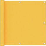 vidaXL Balkonscherm 90x400 cm Oxford stof geel
