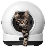 Merkloos Zelfreinigende kattenbak kattenbak automatische - 82 liter - Met UVC-hygiënefunctie - App-besturing