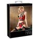 Abierta Fina Ensemble Soutien-gorge push-up avec anneaux (Rouge) - 80C/M