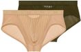 WOH Heren slip / onderbroek 2 pack Personal Allure Beige / groen S