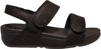 Fitflop Lulu Adjustable Shimmerlux B-st Sandalen Zwart EU 40 Vrouw