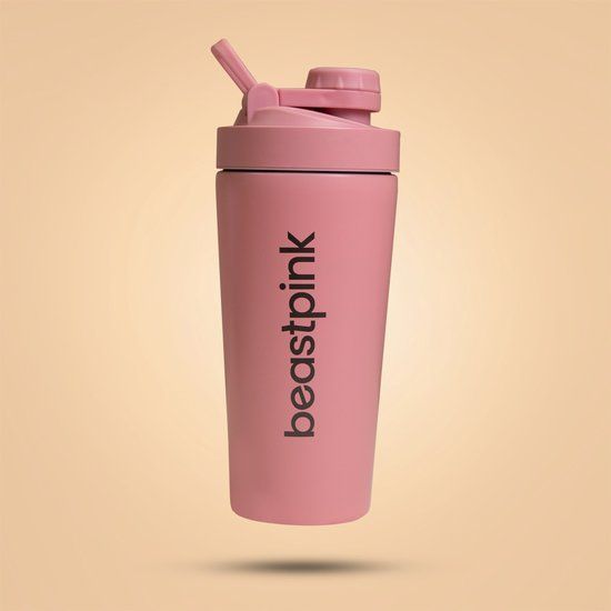 BeastPink GymBeam Stalen Shaker 650 ml Roze BeastPink