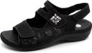 Remonte Dames Sandaal D7647-01 Zwart/Combi Maat 36