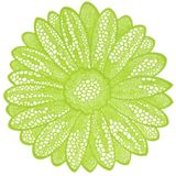 Unique Living Placemat Flower d38cm lime