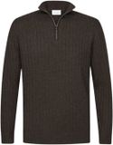 Profuomo - Trui Bruin Profuomo Lange Mouw Overhemd Bruin Ppwj30019