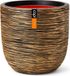 Capi Europe Pot de fleurs rond nervuré NL - 55x53 cm - Or