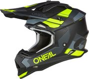 O'NEAL 2Series Spyde V23 Crosshelm - Zwart/Fluoriserend geel - Maat L