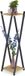 Merkloos Relaxdays plantenstandaard binnen - 2 etages - houtlook - 99x29x29 cm - zwart-lichtbruin