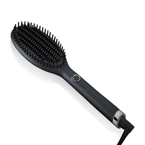 Ghd Glide Hot Brush, stijlborstel met keramische verwarmingstechnologie en ionisator, zwart