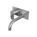 Brauer Chrome Edition Mitigeur de lavabo encastrable avec bec incurvé et plaque de recouvrement Modèle C2 Chrome