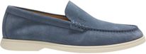 BOSS Sienne Loafer Slip-On Schoenen Heren Blauw Wit Suède Rubber Maat 44