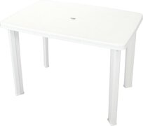 vidaXL Tuintafel 101x68x72 cm kunststof wit