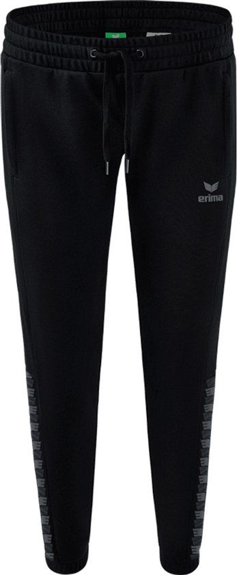Erima Essential Team Sweatbroek Dames - Zwart / Slate Grey - Maat 34