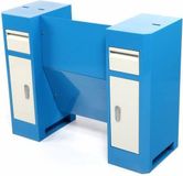 HBM 250 DeLUXE onderzetkast Metaal Blauw/Wit 3 Lades