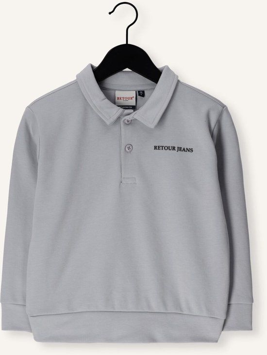 Retour Jeans Retour Rico Polo shirt Lange mouw Lichtgrijs Maat 110