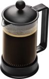 Merkloos Bodum 1543-01 BRAZIL koffiezetapparaat (French Press System, permanent roestvrijstalen filter, 0,35 liter) zwart