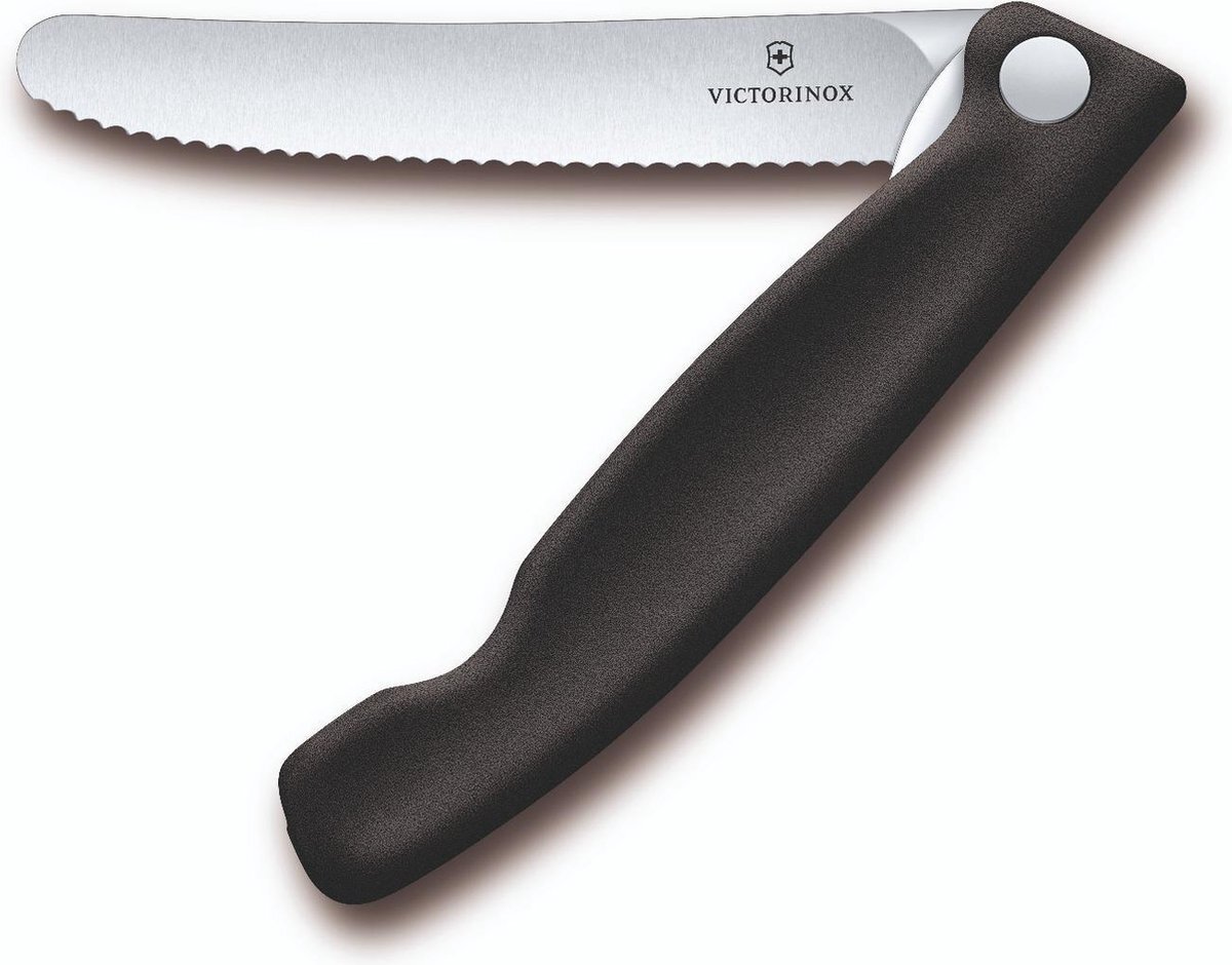 Victorinox Swiss Classic Inklapbaar Tomatenmes 11cm - Kartel - Zwart