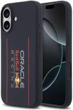 Red Bull Siliconen Hoesje Geschikt voor iPhone 17 – Navy – MagSafe Compatibel – Vertical Logo Design