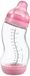 Difrax Babyfles Breed Glas - 310 ml - Roze - 1 Stuk - S-fles - Anti Koliek