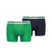Levi's Herenboxershort ondergoed (set van 2), groen/marineblauw, S