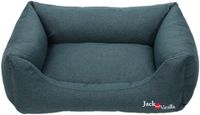JACK AND VANILLA Waterdichte bank voor dieren, modern design, gemakkelijk te reinigen, optimaal comfort voor honden en katten, afmetingen 40 x 60 x 23 cm, petrol