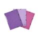 Exacompta 55574E Kartonnen Map met 51 Elastieken, 3 Kleppen, Glanzend Karton 400g/m², 24 x 32 cm, A4-3 Candy Kleuren (Paars, Roze, Paars)