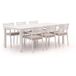 Bellagio tuinmeubelen Bellagio Rumo/Menzano 220cm dining tuinset 7-delig stapelbaar
