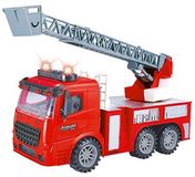 Toi-Toys Brandweer wagen hoogwerker met stoplicht en flits paal