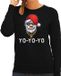 Bellatio Decorations Shoppartners Bv Gangster / rapper Santa foute Kerst sweater / kersttrui zwart voor dames - M