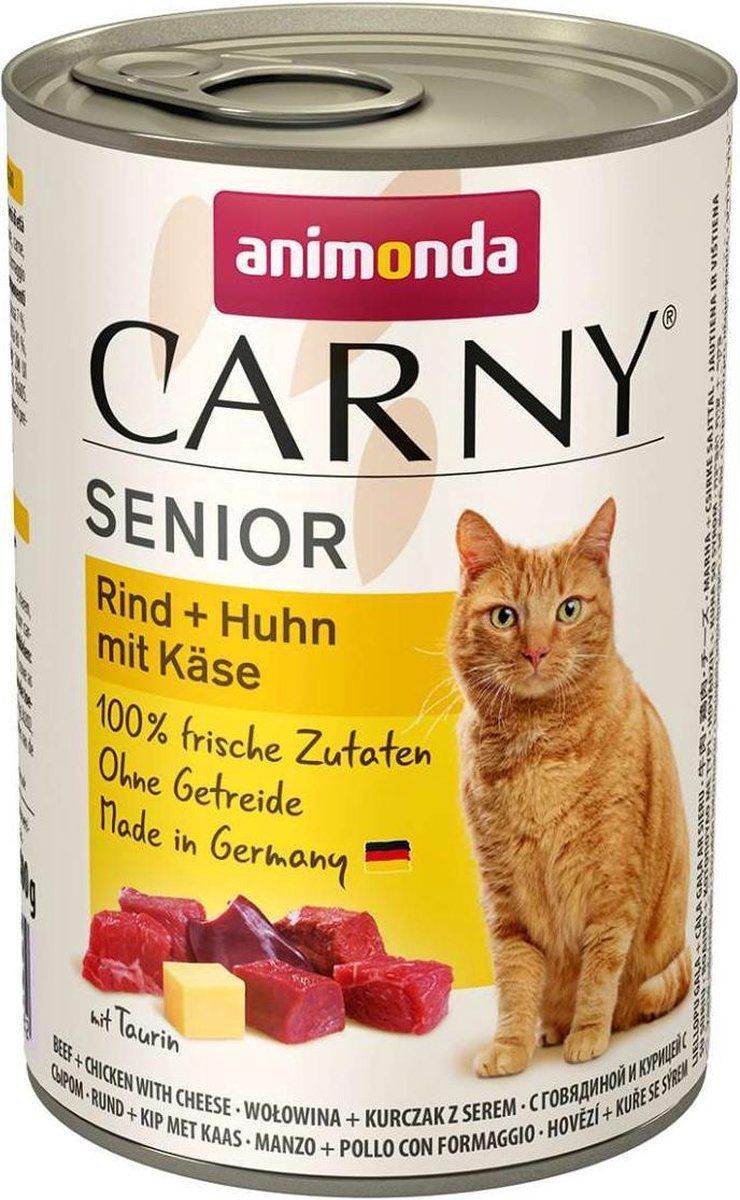 Animonda Carny Senior Rund + kip met kaas 6 x 400 gram