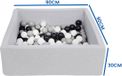 Merkloos Viking Choice Ballenbak - 90x90 cm - 150 ballen - Grijs