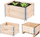 KADAX Cadre de palette en bois, set de 2, 80 x 60 x 22,5 cm