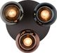 RL LIVE YOUR LIGHT REALITY SHELDON Plafonniere - Zwart met multicolor glas
