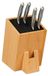 Bloc à couteaux - Bambou - 25 x 14,5 x 22 cm - Naturel et noir