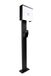 Smappee Boîtier mural double pied pour chargeur mural Smappee – Poteau de montage en métal, résistant aux intempéries et thermolaqué, 149 cm de haut, noir