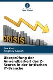 Überprüfung Verlag Unser Wissen Überprüfung der Anwendbarkeit des Z-Scores in der britischen IT-Branche Paperback