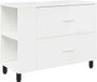 vidaXL Badkamer vaniteitsunit Hoogglans Wit 80 x 35 x 60 cm