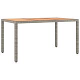 vidaXL Ensemble de jardin 7 pièces avec coussins, gris, polyrotin