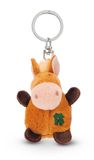 Sleutelhanger NICI Sleutelhanger paard met klaverblad 5cm - oranje