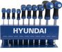HYUNDAI jeu de clés Allen en T - 10 pièces