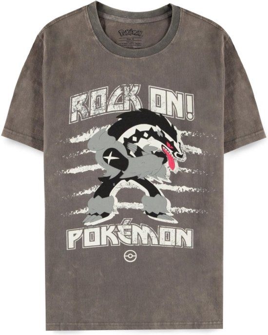 Pokémon Obstagoon Punk Men's T-Shirt - Grey - Size M