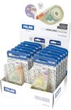 Milan Display Box 12 Blisterverpakkingen Correctietape Nieuwe Look Serie 5 X15 M Transparant Kinderen
