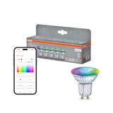 OSRAM SMART+ RGB PAR16 Reflectorlamp, Matter via Wifi, 5 st., GU10, 5W, 16 mln kleuren, 2700–6500K, werkt met Alexa, Google, Apple