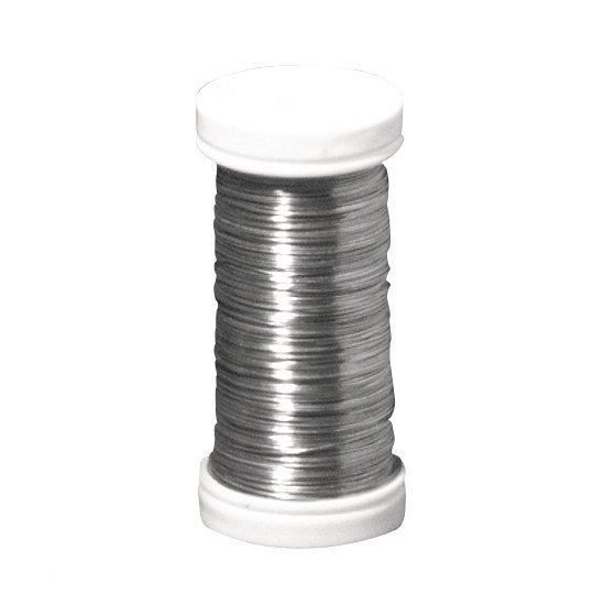 Zilverkleurig bloemendraad 100 meter