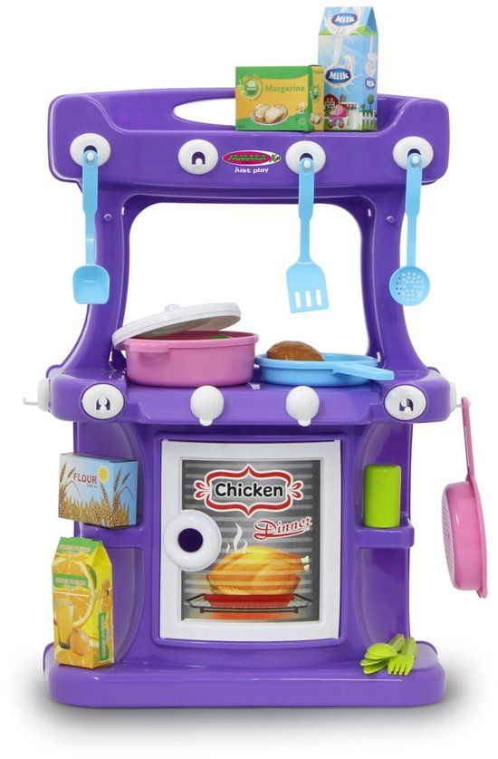 4KidsOnly Jamara Speelkeuken Little Cook 57 Cm Paars 42-delig