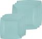 Santex Feest/verjaardag bordjes set - 40x stuks - lichtblauw - 18 cm en 23 cm