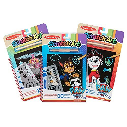 MELISSA & DOUG PAW Patrol Scratch Art Bundel