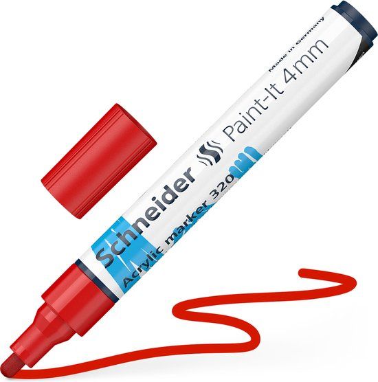 Schneider Schrijfwaren Schneider Paint-It 320 Acrylmarker - 4mm - Rood